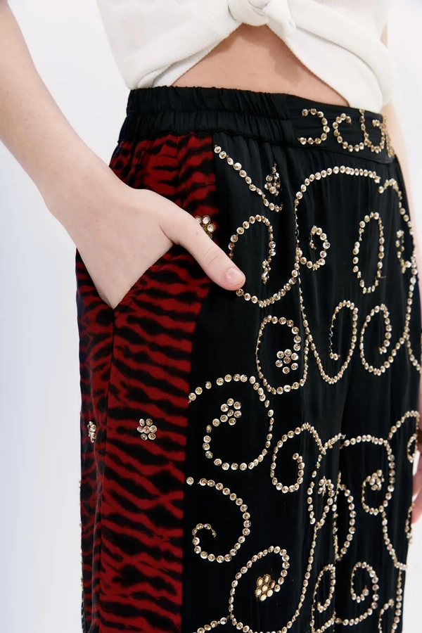 pantalon mostaza saree rock