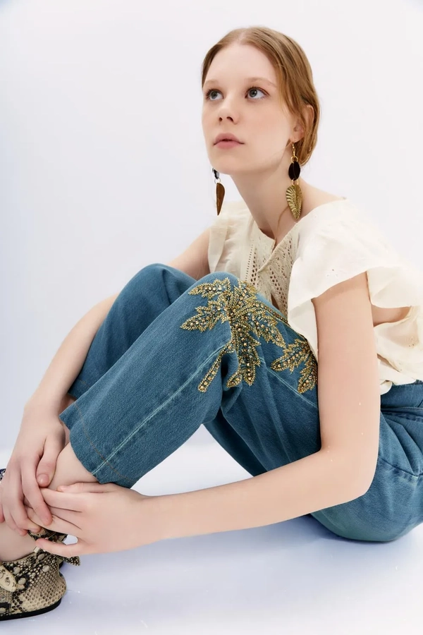 pantalon denim palms