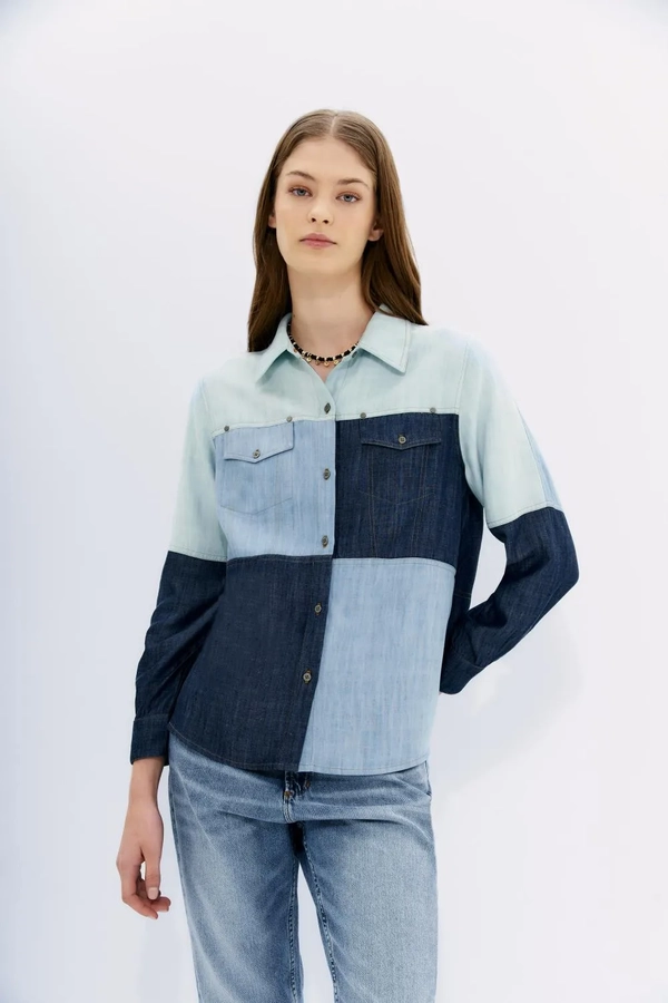 camisa patchwork