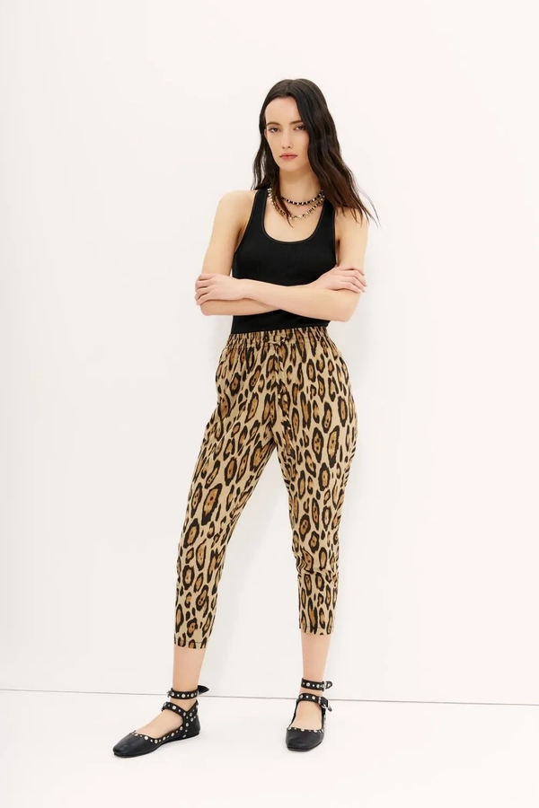 pantalon porter leopard new