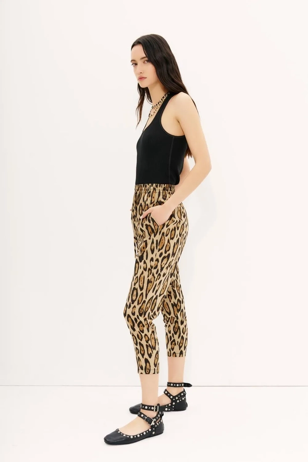 pantalon porter leopard new