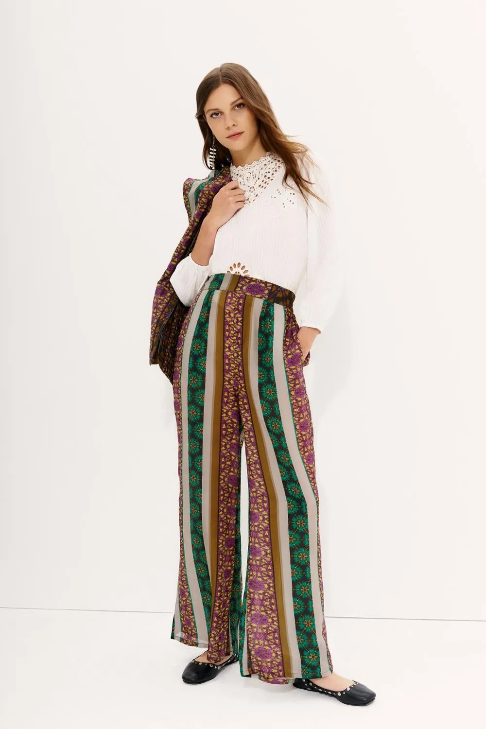 pantalon crop multiblock Rapsodia