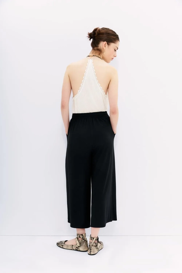 pantalon crop cupro