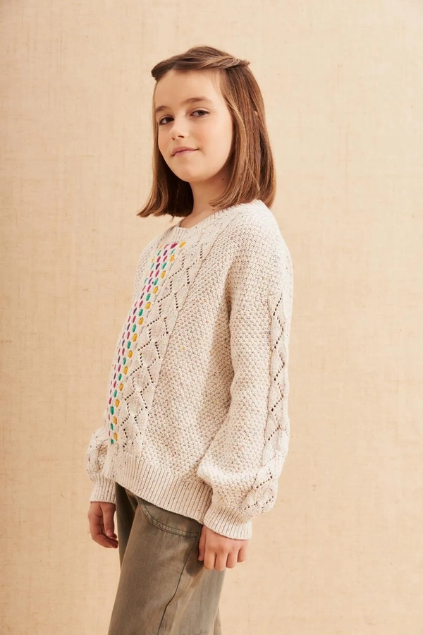 sweater pointelle new girls