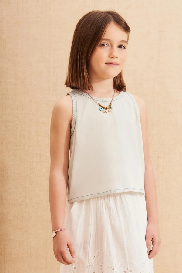 camisa kenia denim girls