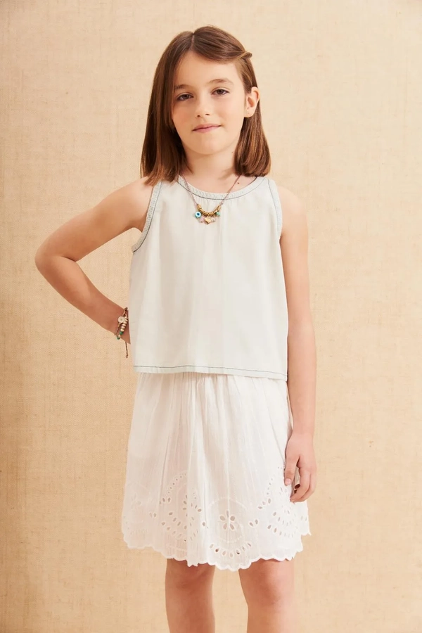 camisa kenia denim girls