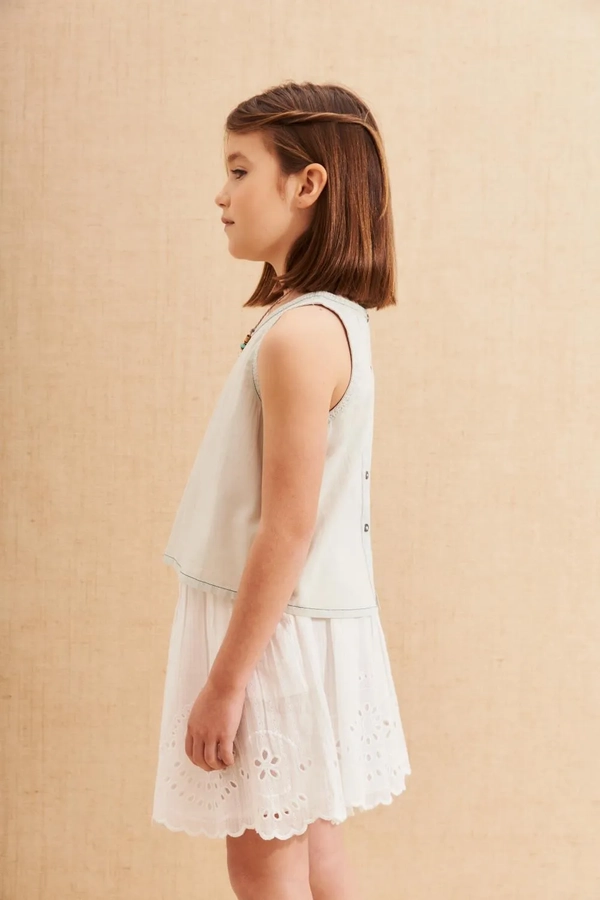 camisa kenia denim girls