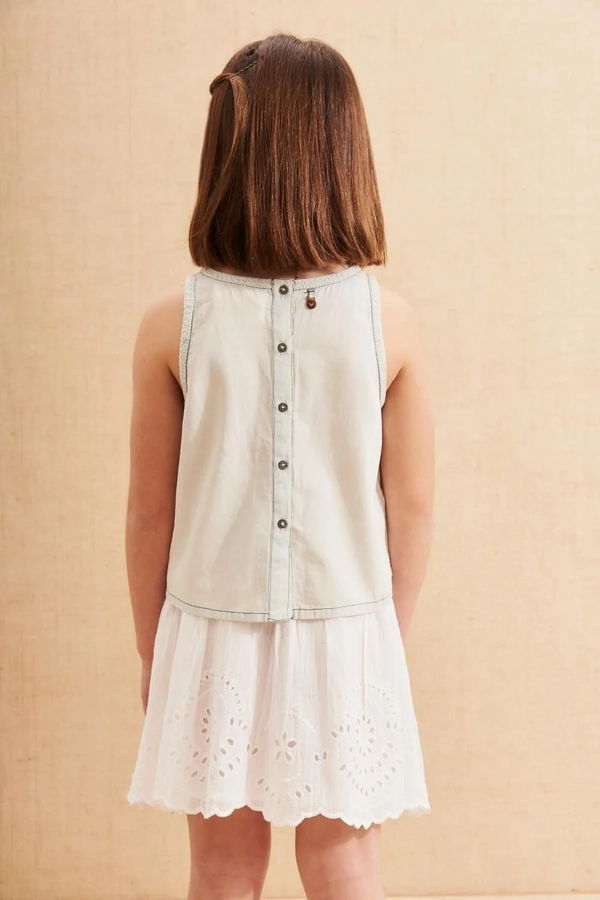 camisa kenia denim girls