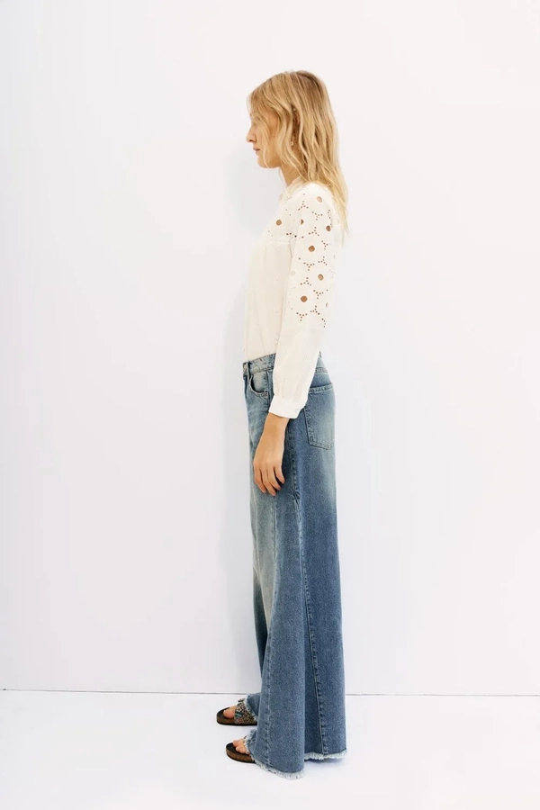 jean oxford patch blue