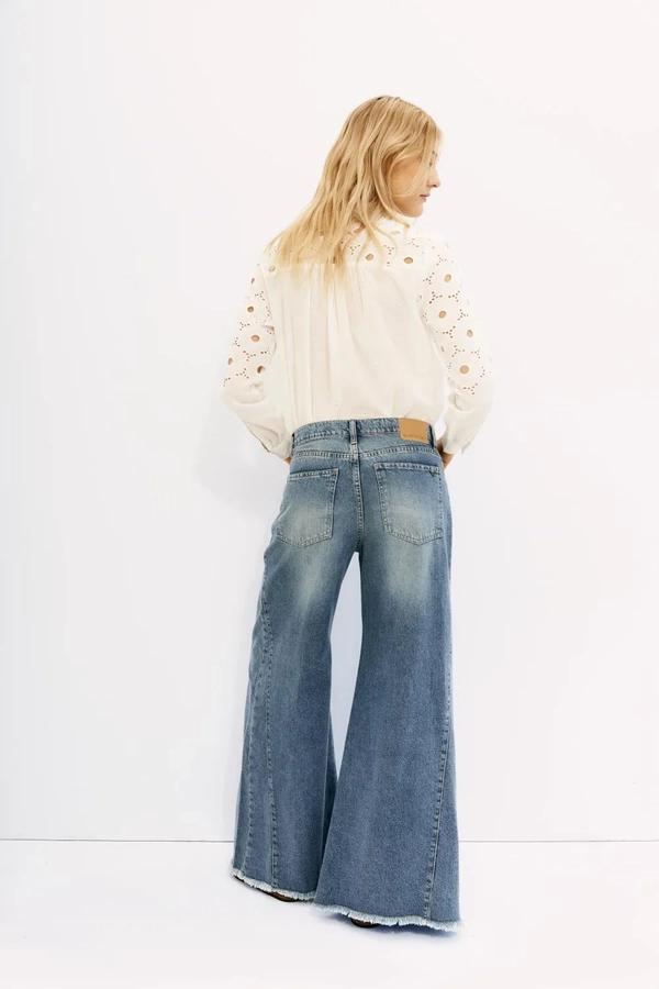 jean oxford patch blue