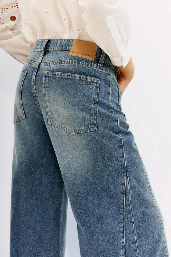 jean oxford patch blue