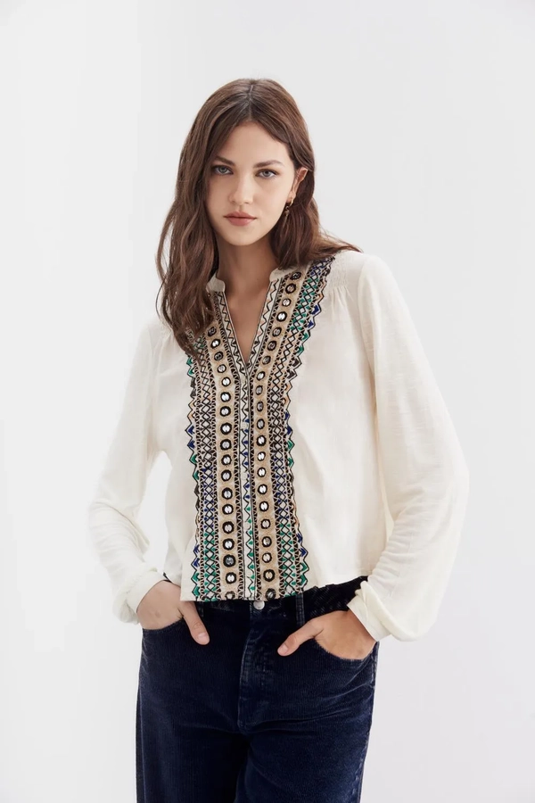 camisa amalita blossom