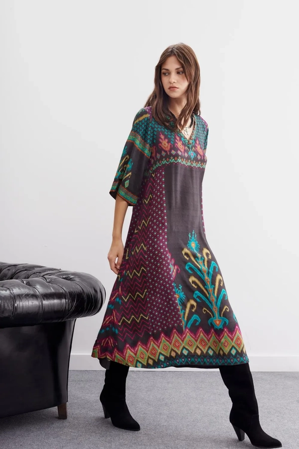 vestido olien ikat