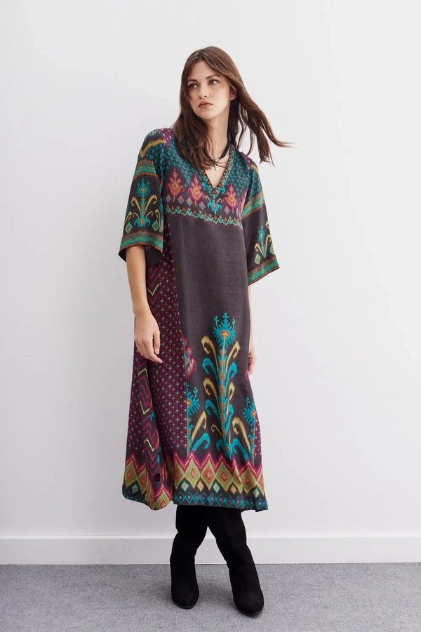 vestido olien ikat