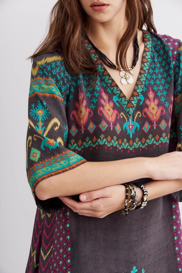 vestido olien ikat