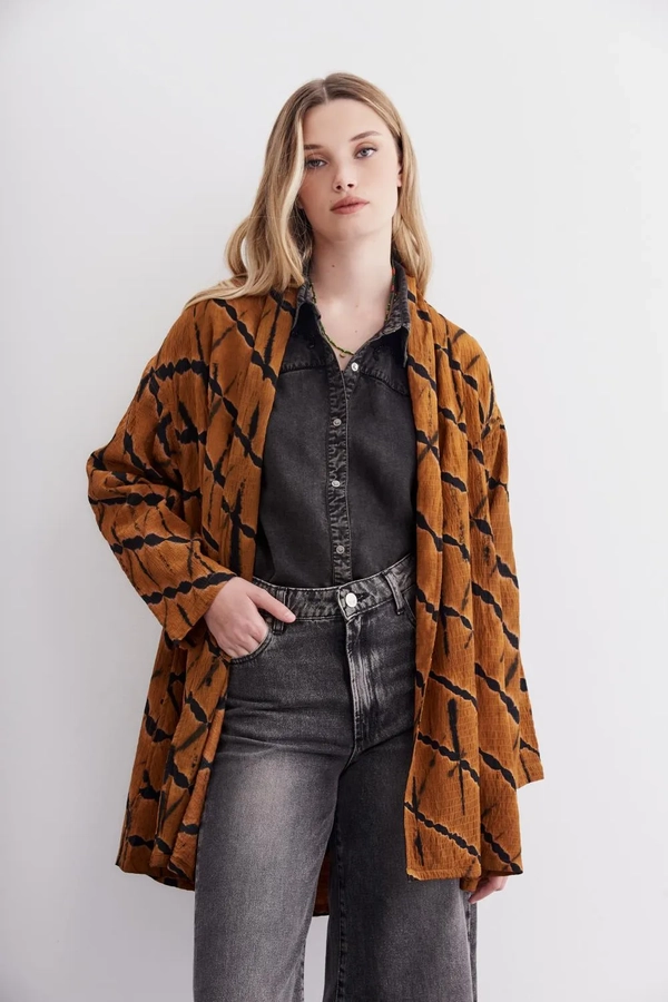 kimono batik midi