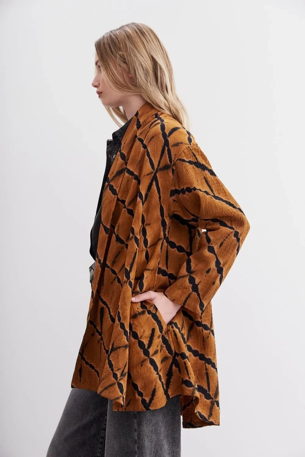 kimono batik midi
