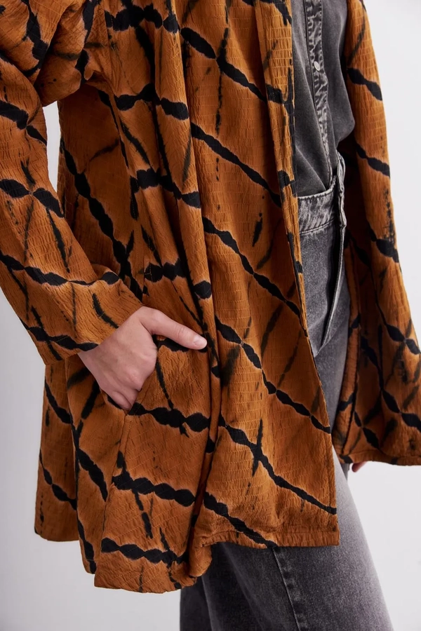 kimono batik midi