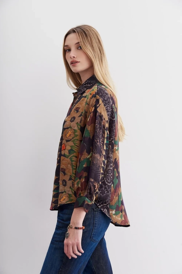 camisa rainbow boheme