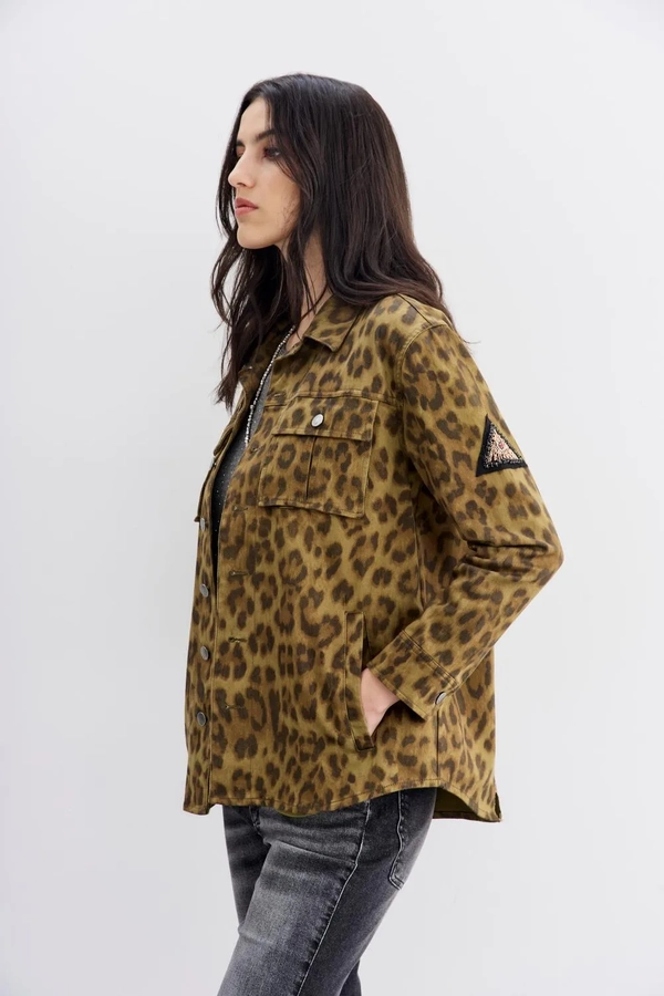 campera canvas leopard