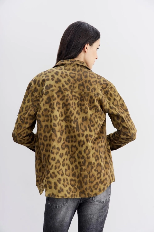 campera canvas leopard