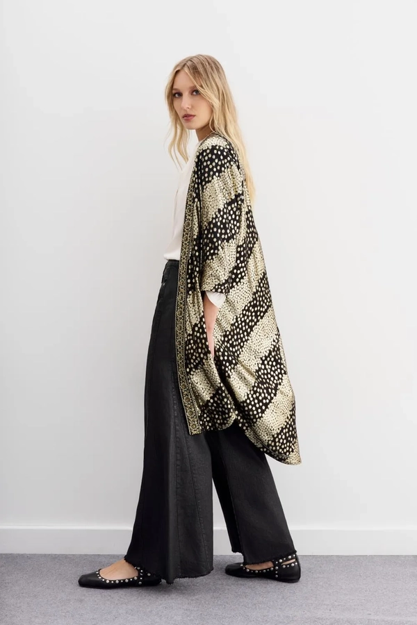 kimono ikat cheeta