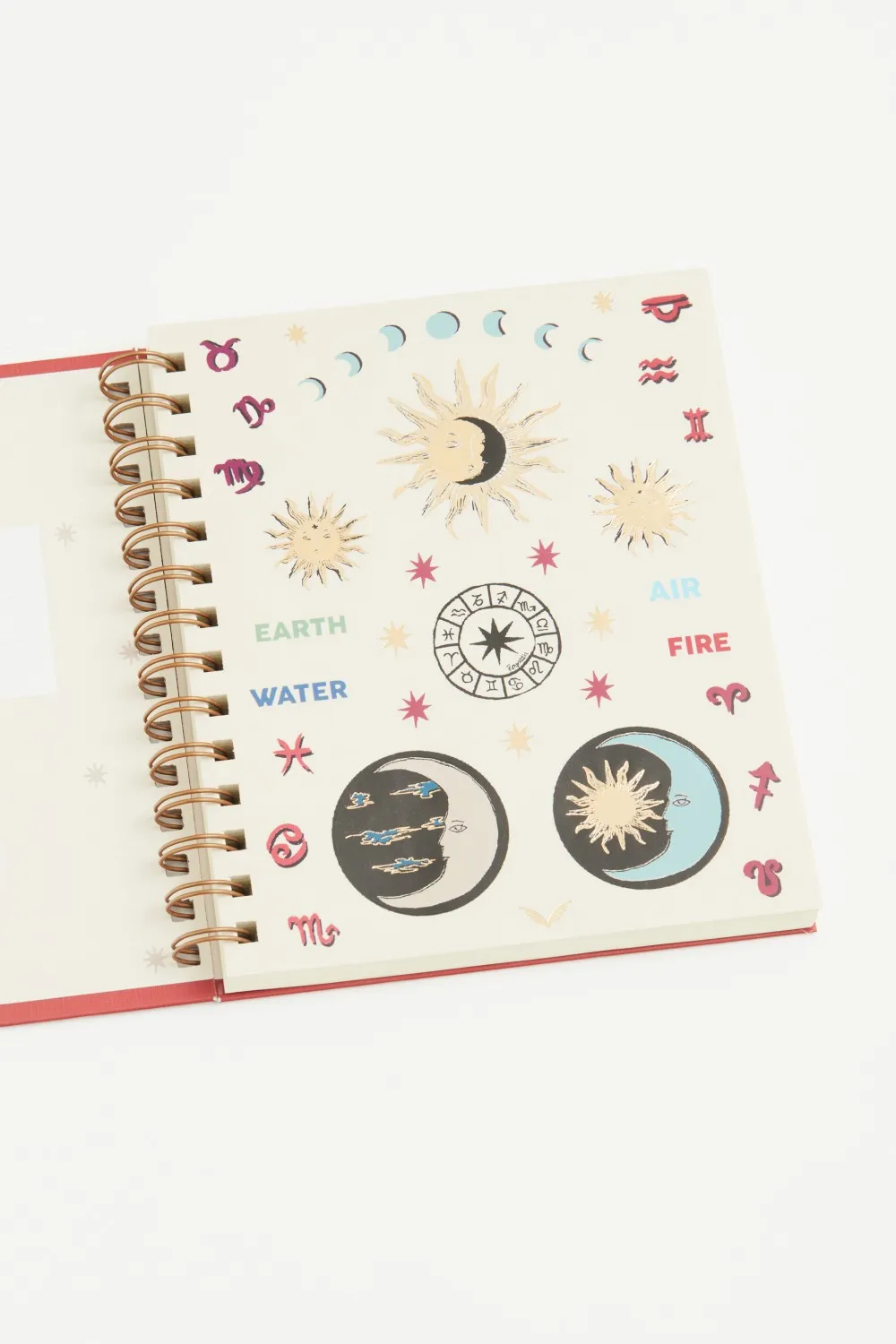 cuaderno elementos fuego