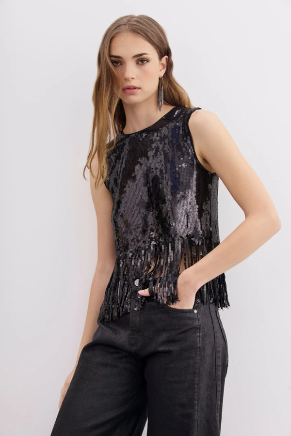 top frills sequins