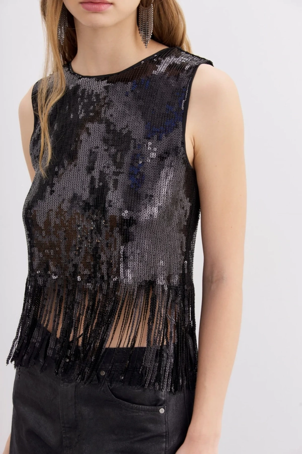 top frills sequins