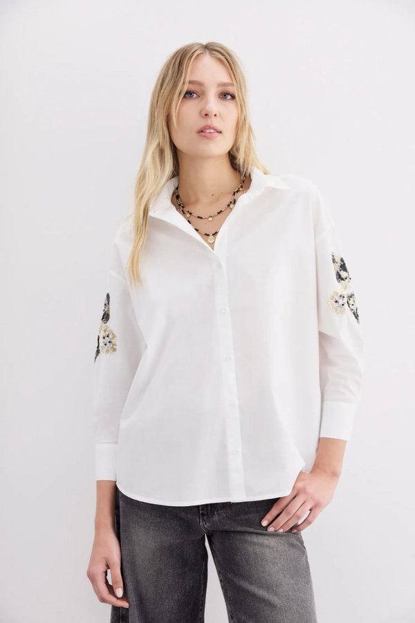 camisa elodie sunflower