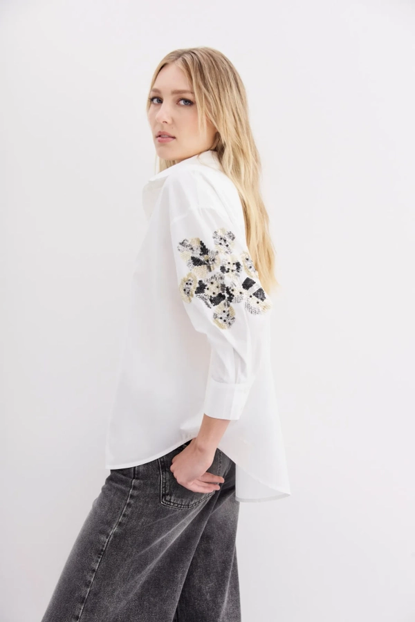 camisa elodie sunflower