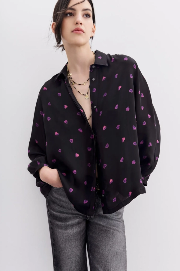 camisa lina hearts