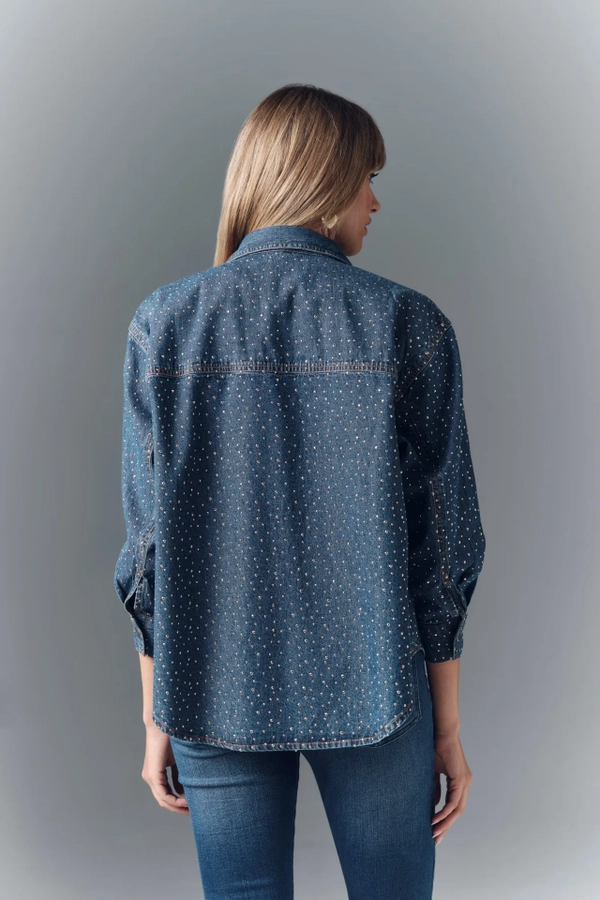 camisa denim sparkle