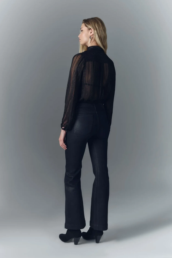 jean tailor satin blue black