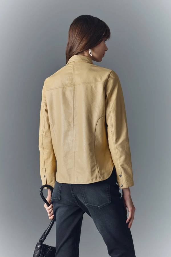 camisa bellota soft cuero