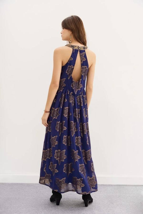 vestido elise long fleur
