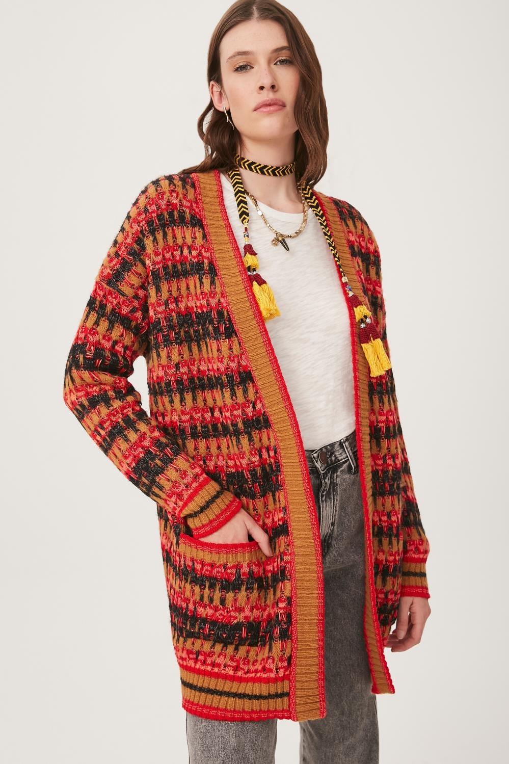Cardigan Jackard