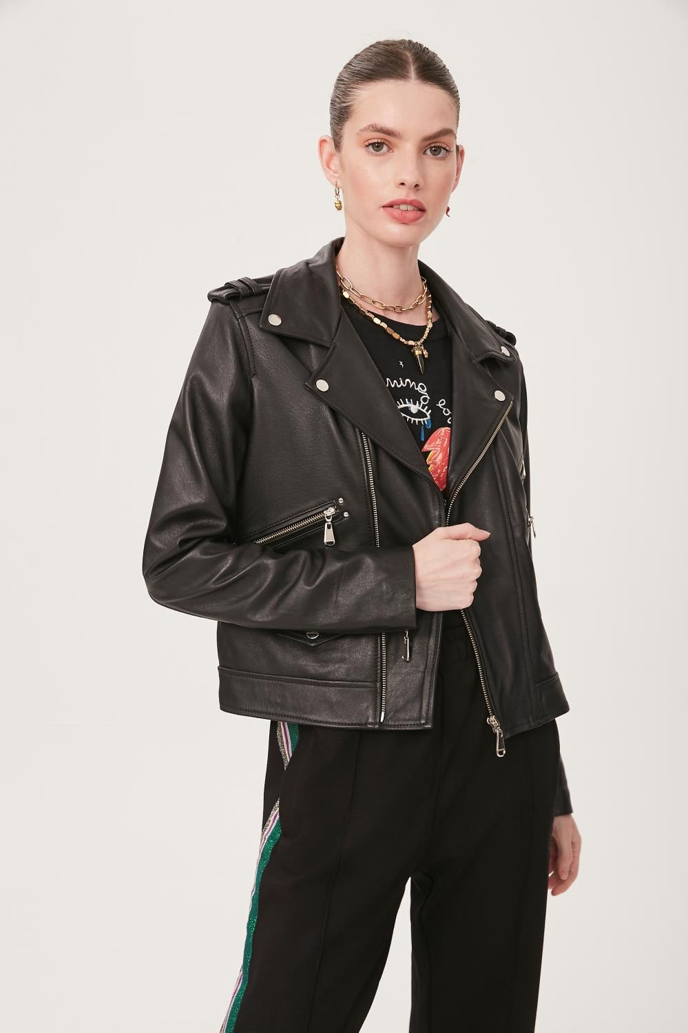 Campera Choff Cuero