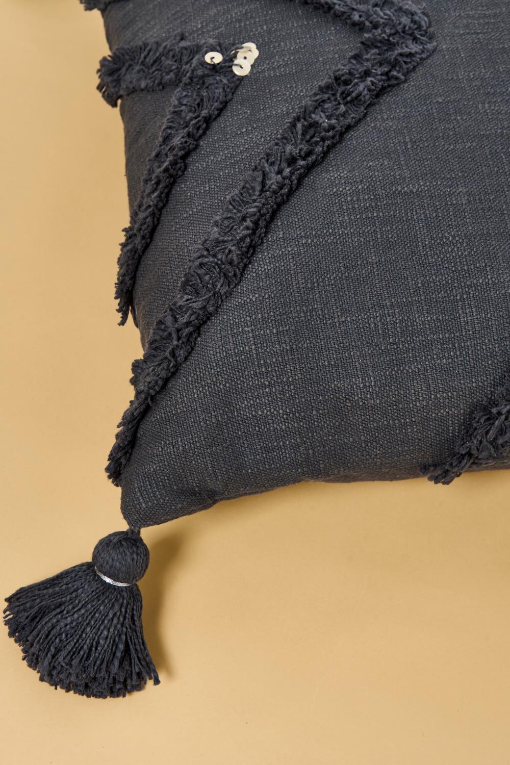 Almohadon GOLDEN FRINGES 60X60