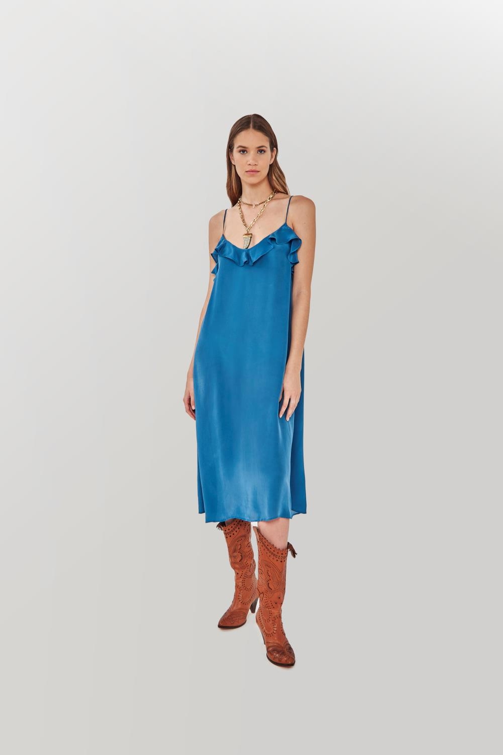 Vestido Lencero Volados