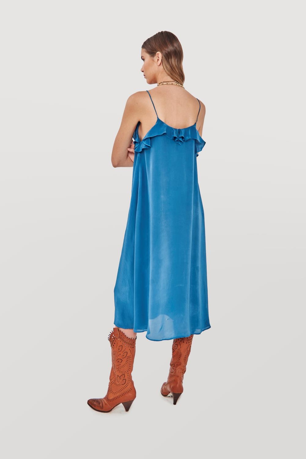 Vestido Lencero Volados