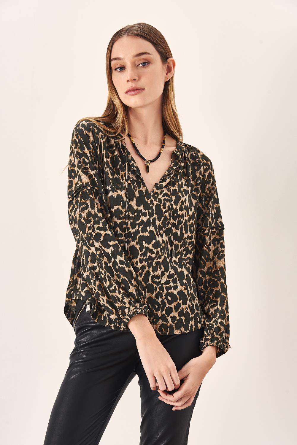 Camisa Gitana Animal Rapsodia