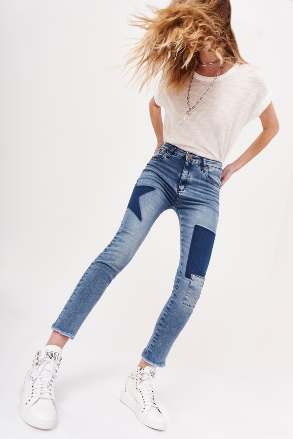 Jean Slim Parches