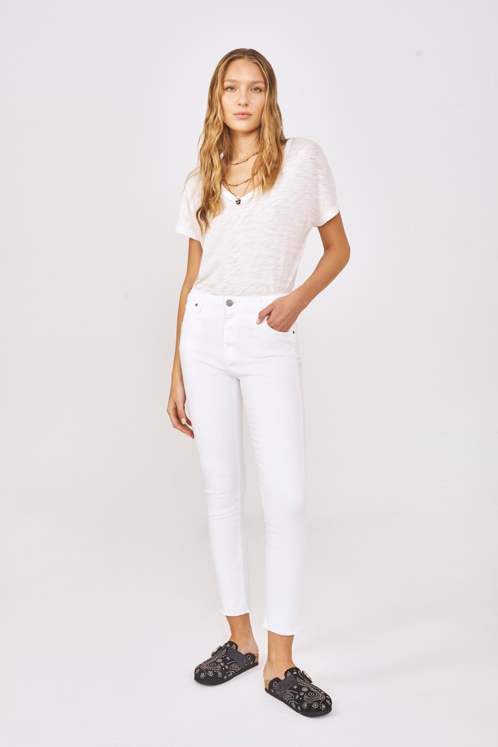 Jean Straight High Rise Whity