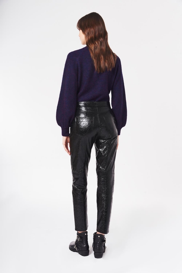 pantalon recto star cuero