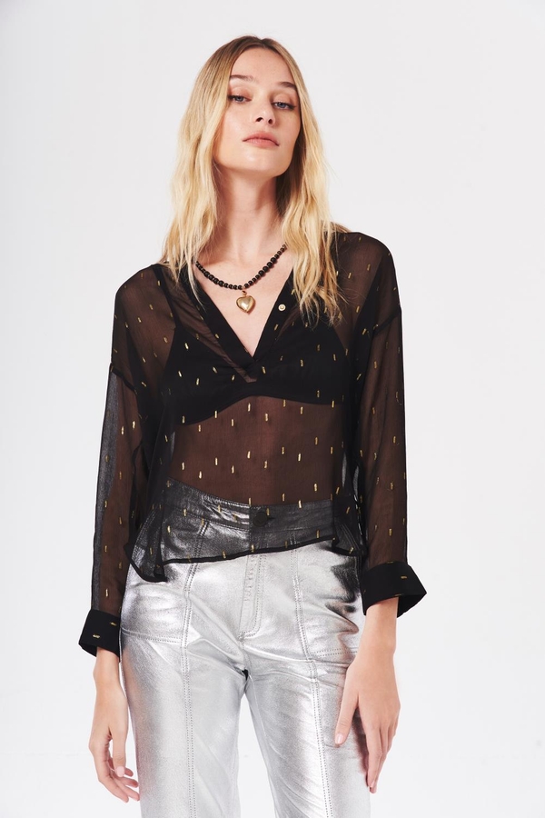camisa makie lurex