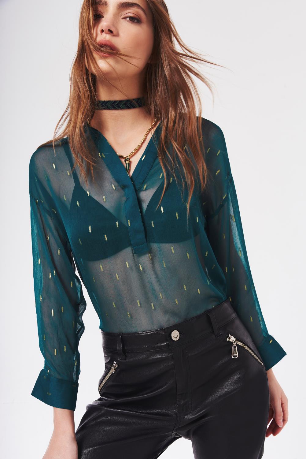 camisa makie lurex