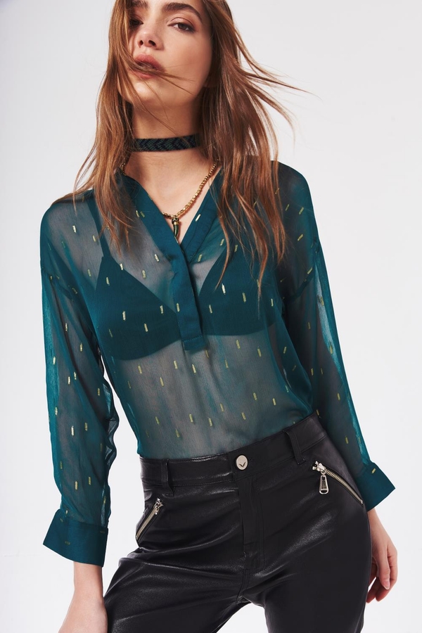 camisa makie lurex