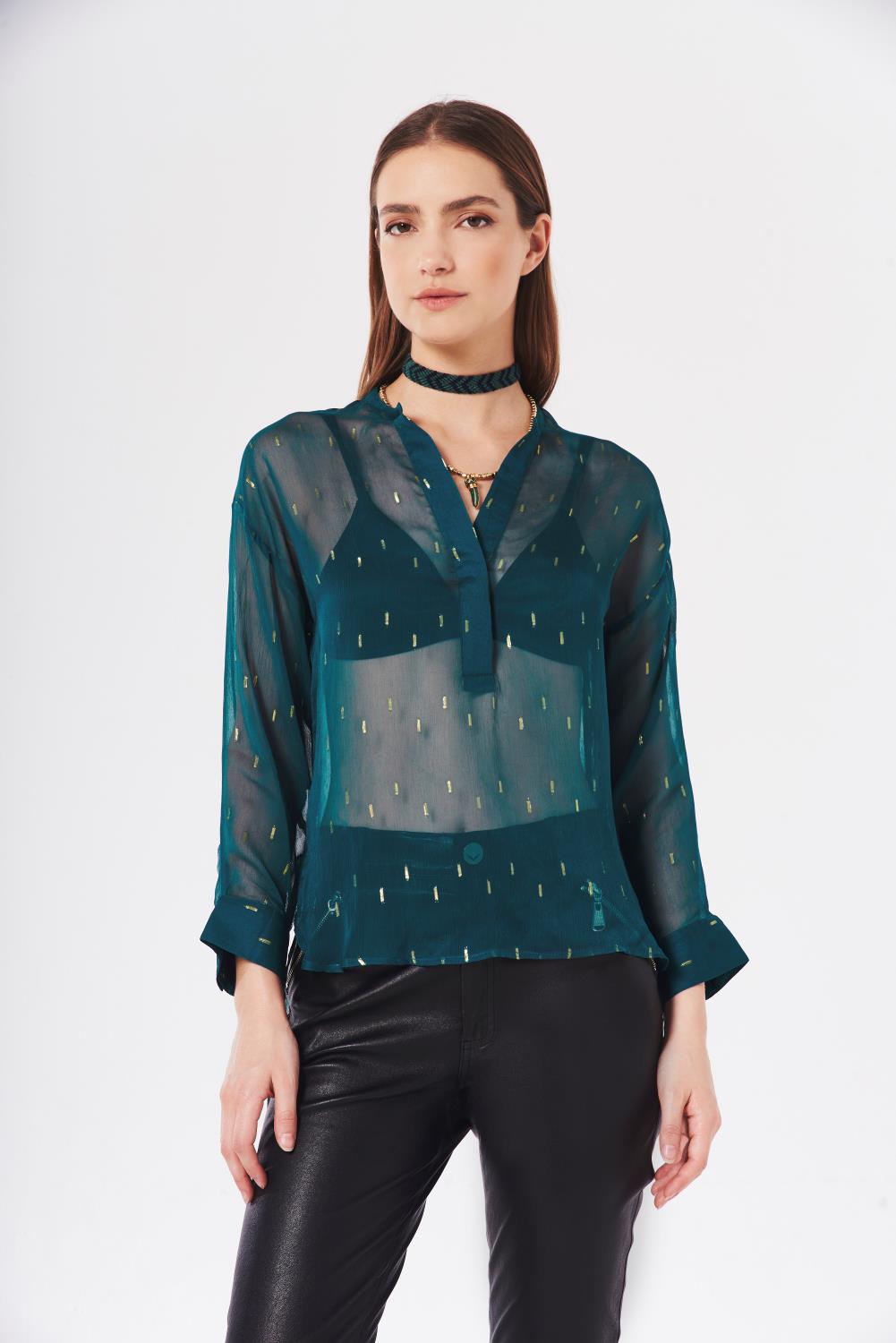camisa makie lurex