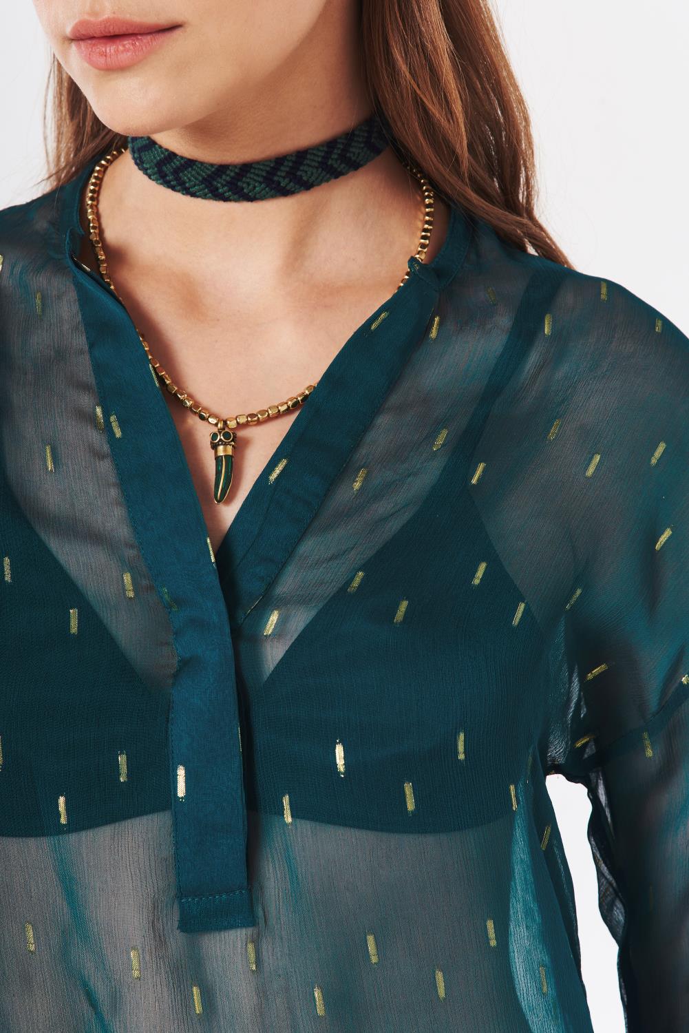 camisa makie lurex